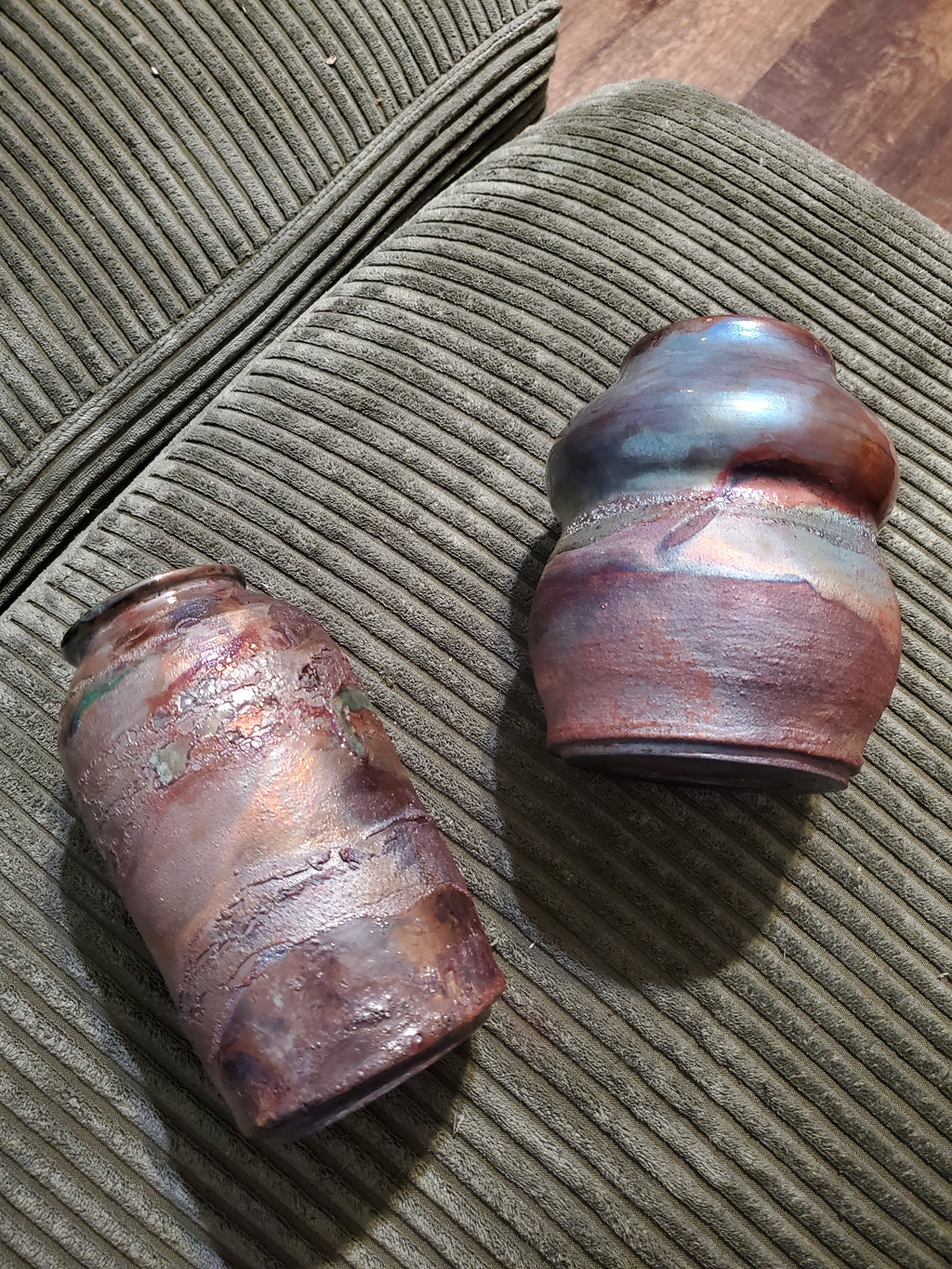 Raku Vase, Medium Straight