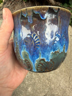 Medium Blue Drip Mug
