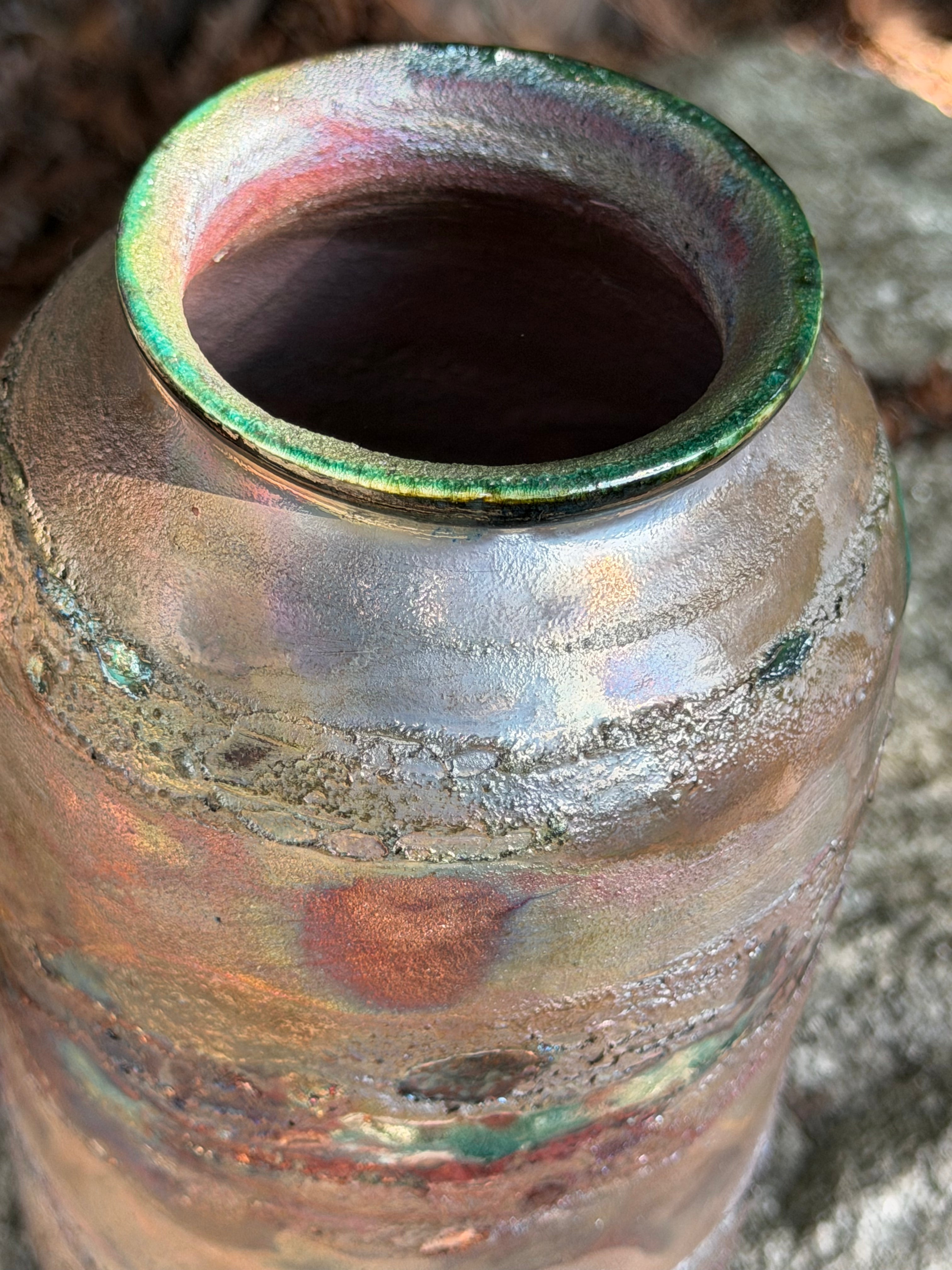 Medium Raku Vase