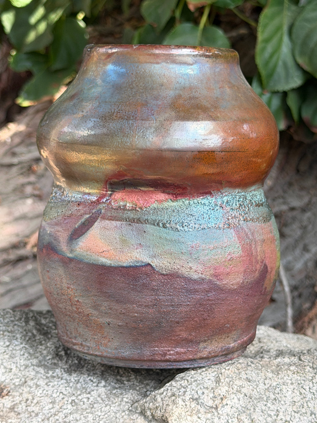 Medium Raku Vase