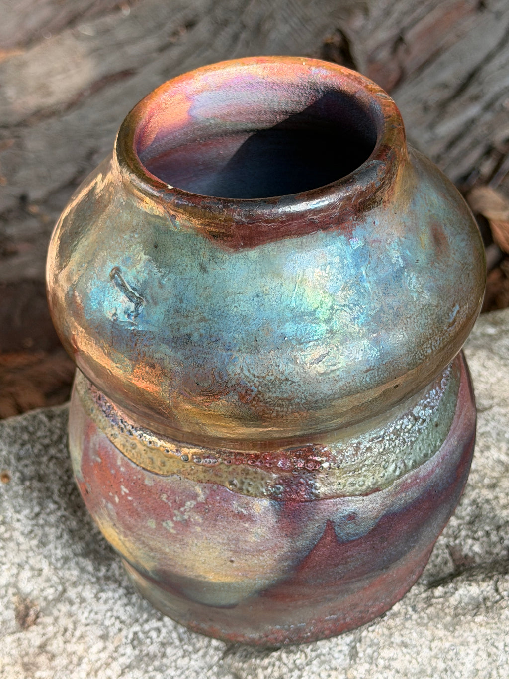 Medium Raku Vase